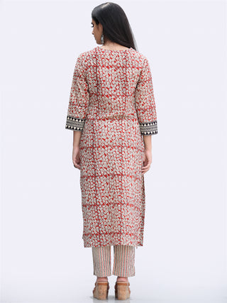 Bahaar Zehra - Set of Kurta Pants & Dupatta - KS146A2450D