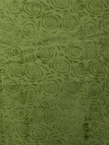 Ivory Green Hand Block Printed Cotton Suit-Salwar Fabric With Chiffon Dupatta (Set of 3) - S16281298