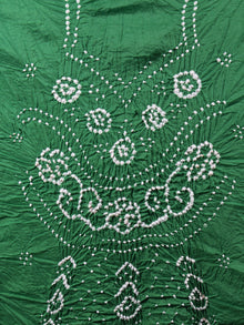Pastel Green Indigo White Hand Tie & Dye Bandhej Suit Salwar Dupatta (Set of 3)  - S16281260