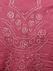 Pink Teal Green White Hand Tie & Dye Bandhej Suit Salwar Dupatta (Set of 3)  - S16281263