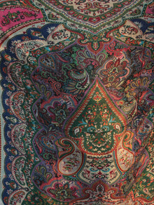 Ivory Multi Color Digital Print Modal Silk Woollen Kashmiri Shawl - S200529