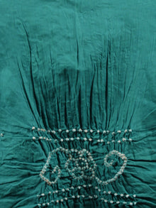 Pink Teal Green White Hand Tie & Dye Bandhej Suit Salwar Dupatta (Set of 3)  - S16281263