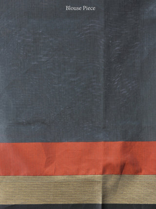 Banarasee Super Net Saree With Zari Border - Grey Pink & Antique Gold - S031704429