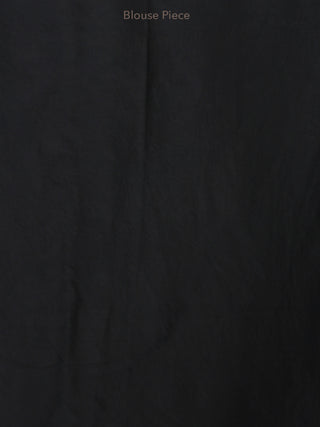 Charcoal Black Indigo Olive green Ajrakh Hand Block Printed Modal Silk Saree - S031704139