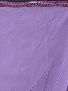 Purple Black Red Maroon Bagh Hand Block Printed Kota Doria Saree - S031703896