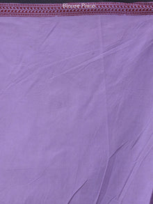 Purple Black Red Maroon Bagh Hand Block Printed Kota Doria Saree - S031703896