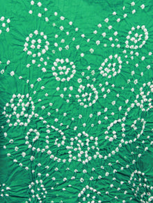 Teal Green Indigo White Hand Tie & Dye Bandhej Suit Salwar Dupatta (Set of 3)  - S16281266