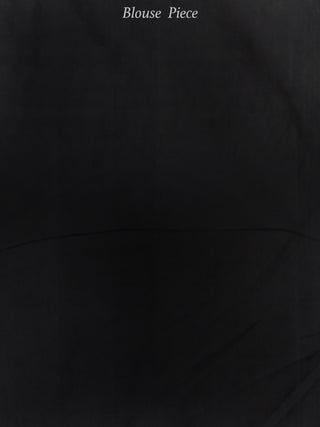 Lavender Black Yellow Double Ikat Handwoven Mercerised Cotton Saree With Ganga Jamuna Border - S031703663