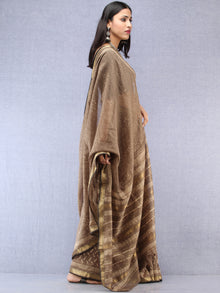 Kashish Ivory Hand Block Printed Maheshwari Silk Saree With Zari Border - S031704528