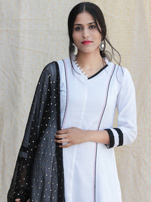 Naznin - Solid Kurta Pants Set With Dupatta - SS01F1ZZZ