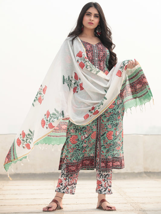 Jashn Saiara - Set of Kurta Pants & Dupatta - KS78A2362D