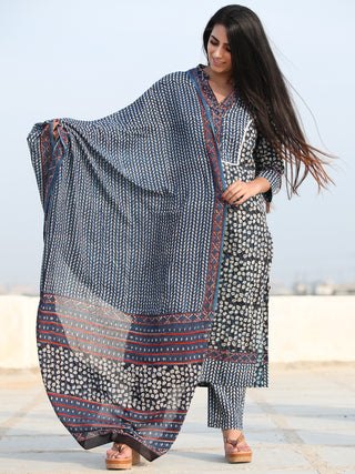 Bahaar Nabila - Set of Kurta Pants & Dupatta - KS53F2471D