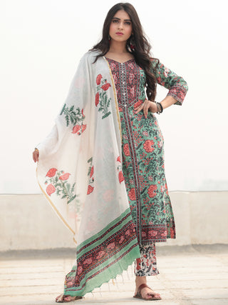 Jashn Saiara - Set of Kurta Pants & Dupatta - KS78A2362D