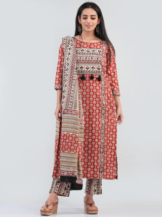 Bahaar Rada - Set of Kurta Pants & Dupatta - KS60L2516D