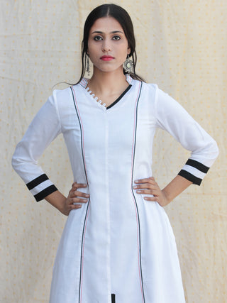 Naznin - Solid Kurta Pants Set With Dupatta - SS01F1ZZZ