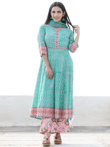 Jashn Kamna - Set of Anarkali Kurta Palazzo & Dupatta - KS25H2498D