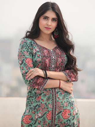 Jashn Saiara - Set of Kurta Pants & Dupatta - KS78A2362D