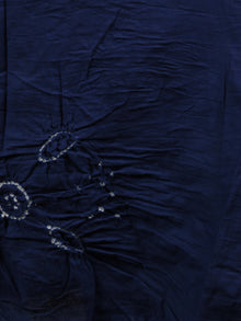 Red Blue White Hand Tie & Dye Bandhej Suit Salwar Dupatta (Set of 3) With Hand Embroidery & Mirror Work - S16281267