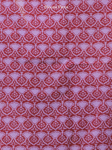 Purple Red Black Bagh Hand Block Printed Kota Doria Saree - S031703903