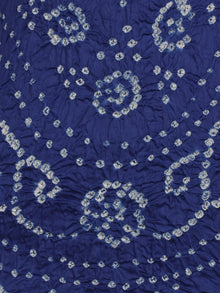 Admiral Blue Pink White Hand Tie & Dye Bandhej Suit Salwar Dupatta (Set of 3)  - S16281273