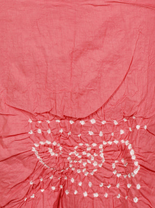 Admiral Blue Pink White Hand Tie & Dye Bandhej Suit Salwar Dupatta (Set of 3)  - S16281273