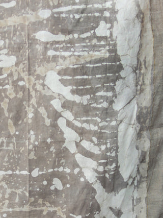 Kashish Ivory Chanderi Hand Block Printed Stole - D04170486