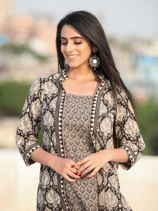 Bahaar Ruhi - Set of Kurta Pants & Dupatta - KS80B2462D