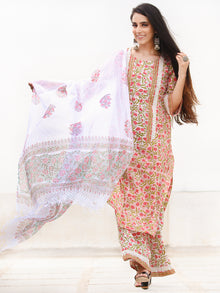 Rozana Pariza - Set of Kurta Palazzo & Dupatta - KS158A2486D