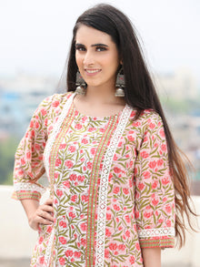 Rozana Pariza - Set of Kurta Palazzo & Dupatta - KS158A2486D