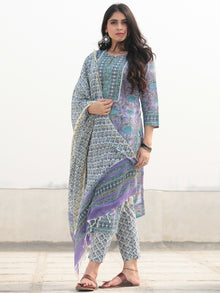 Jashn Tahsin - Set of Kurta Pants & Dupatta - KS60D2364D