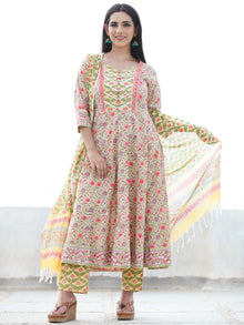 Jashn Najia - Set of AnarKali Kurta Pants & Dupatta - KS57E2497D