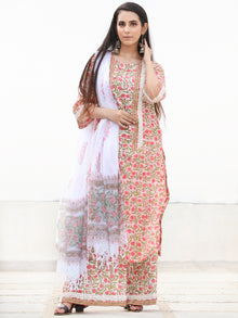 Rozana Pariza - Set of Kurta Palazzo & Dupatta - KS158A2486D