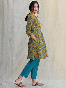 Nazz - Hand Block Printed Kurta Pant Set With Dupatta - SS01F1814