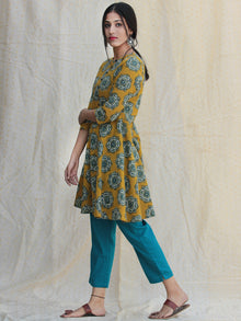 Nazz - Hand Block Printed Kurta Pant Set With Dupatta - SS01F1814