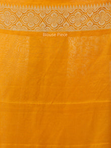 Banarasee Pure Chiffon Saree With Zari Work - Golden Yellow - S031704290
