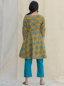 Nazz - Hand Block Printed Kurta Pant Set With Dupatta - SS01F1814
