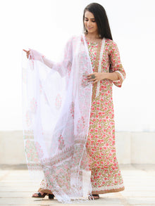 Rozana Pariza - Set of Kurta Palazzo & Dupatta - KS158A2486D