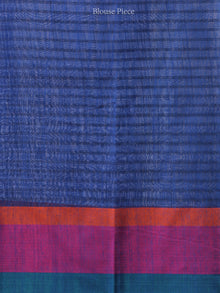 Banarasee Cotton Silk Saree With Zari Work - Electric Blue Pink & Gold - S031704381