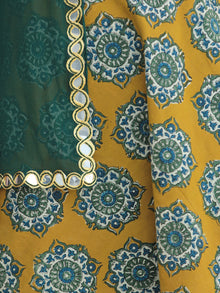 Nazz - Hand Block Printed Kurta Pant Set With Dupatta - SS01F1814