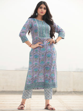 Jashn Tahsin - Set of Kurta Pants & Dupatta - KS60D2364D