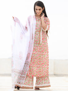 Rozana Pariza - Set of Kurta Palazzo & Dupatta - KS158A2486D