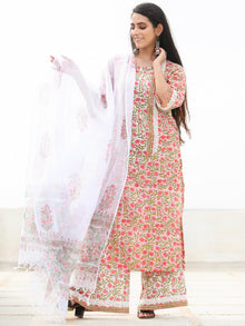 Rozana Pariza - Set of Kurta Palazzo & Dupatta - KS158A2486D