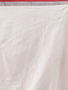 White Red Black Printed Maheshwari Cotton Saree - S031704271