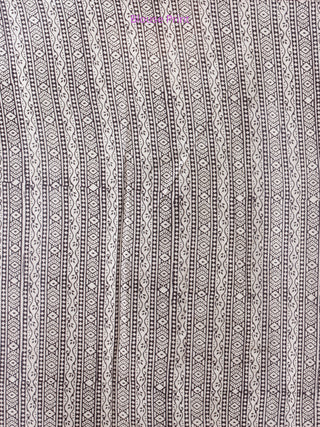 White Red Black Bagh Printed Maheshwari Cotton Saree - S031704272