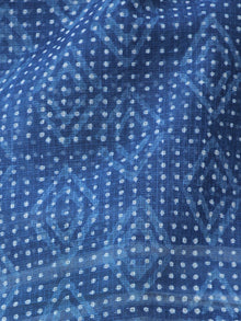 Indigo White Kota Doria Cotton Hand Block Printed Dupatta  - D04170672