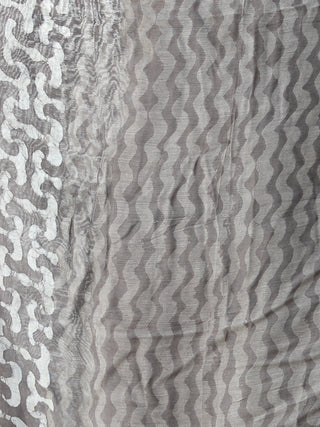 Kashish Ivory  Chanderi Hand Block Printed Dupatta - D04170580