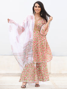 Rozana Zaira - Set of Kurta Palazzo & Dupatta - KS159A2486D