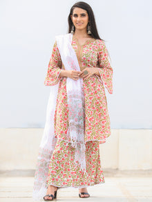 Rozana Zaira - Set of Kurta Palazzo & Dupatta - KS159A2486D