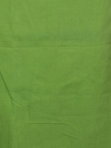 Indigo Ivory Lime Green Hand Shibori Dyed Chanderi Kurta & Chiffon Dupatta With Cotton Salwar Fabric Set of 3- S1628216