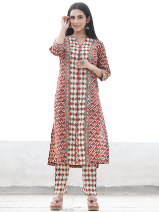 Bahaar Sitara - Set of Kurta Pants & Dupatta - KS78D2470D